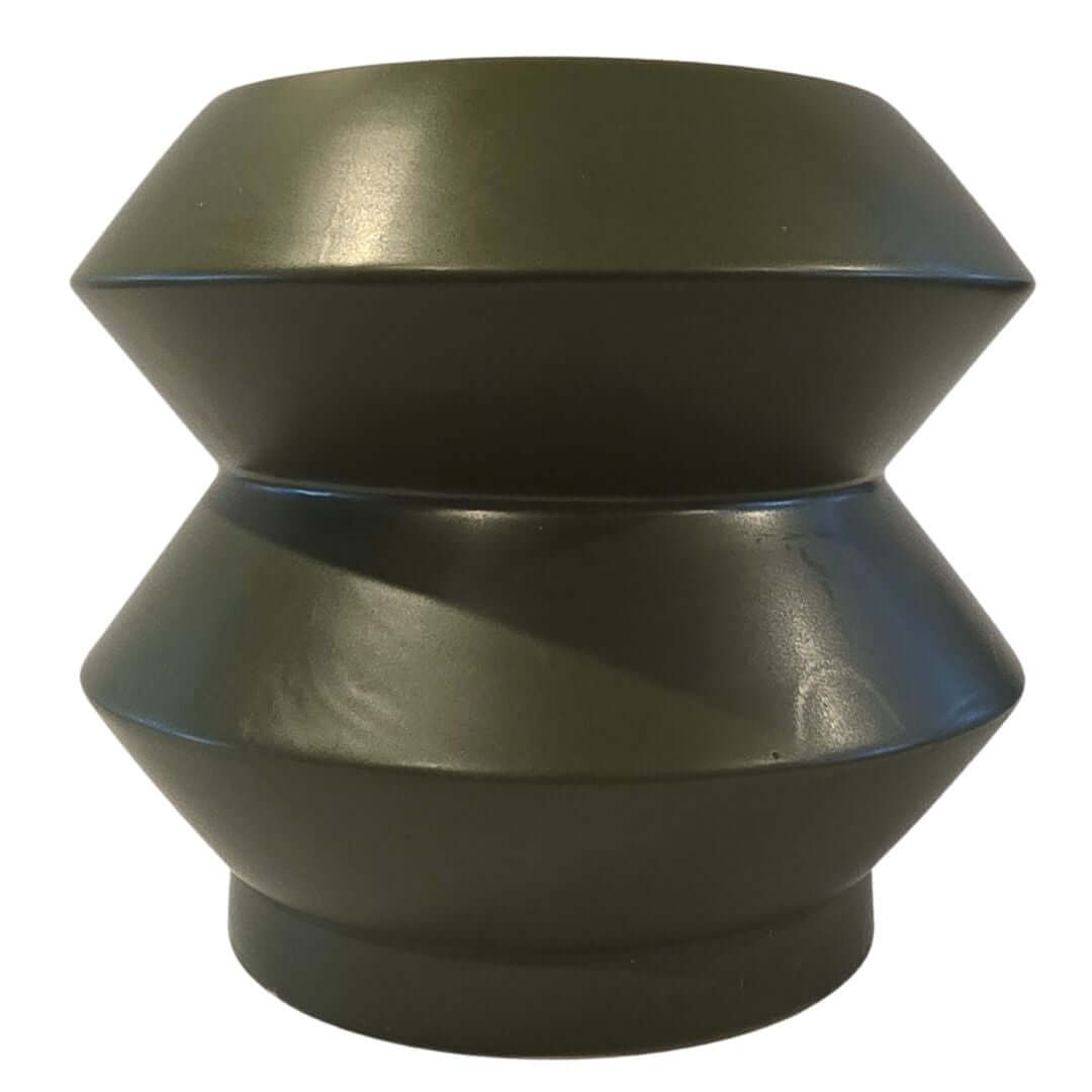 Modern Sphere Planter | Olive Green Sphere Planter | Hello Plants