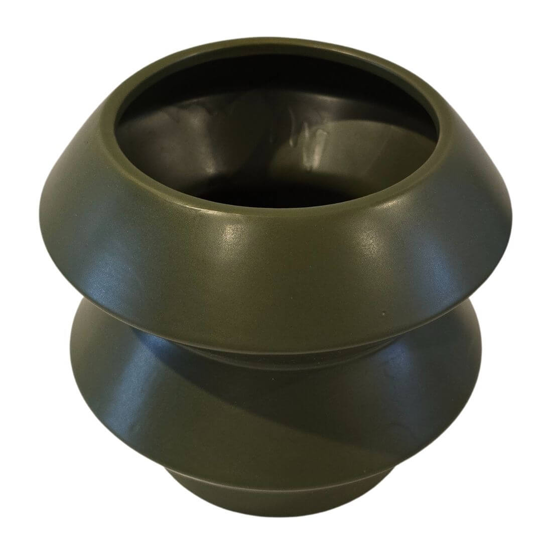 Modern Sphere Planter | Olive Green Sphere Planter | Hello Plants