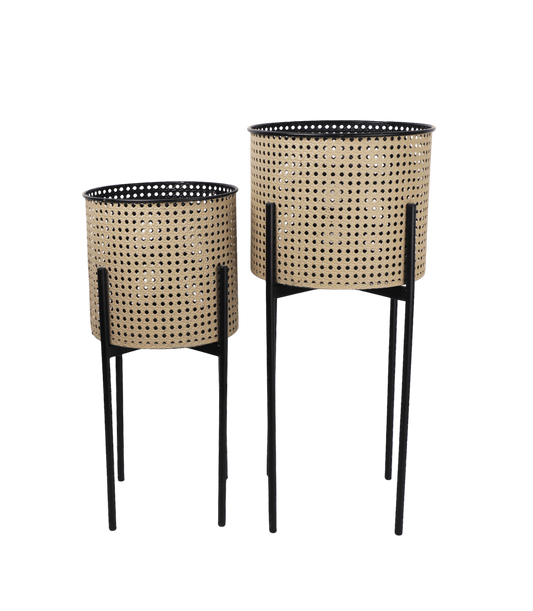 Woven Rattan Planters | Modern Woven Rattan Planters | Hello Plants