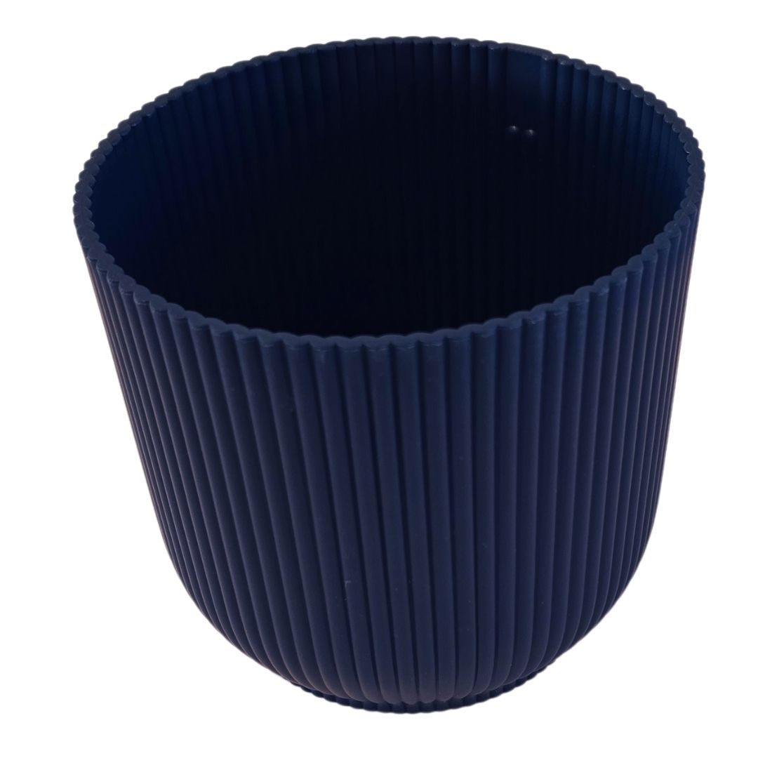 Plastic Plant Planter | Navy Blue Plastic Planter | Hello Plants