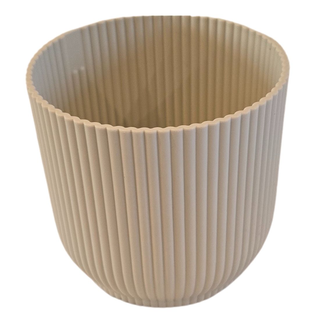 Plastic Plant Pots | Cream Plastic Planter | Hello Plants