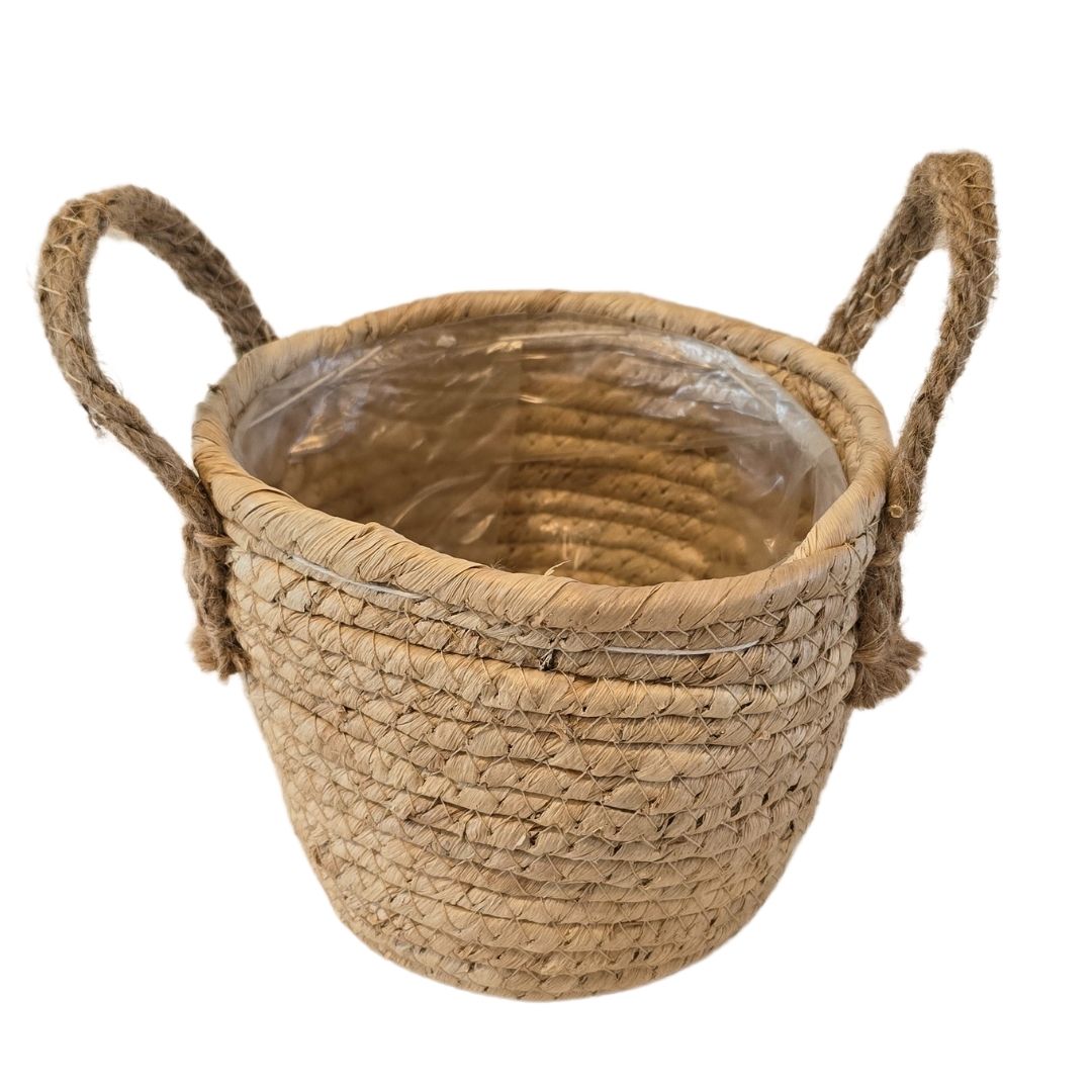 Fiber Basket Planter | Natural Fiber Basket Planter | Hello Plants