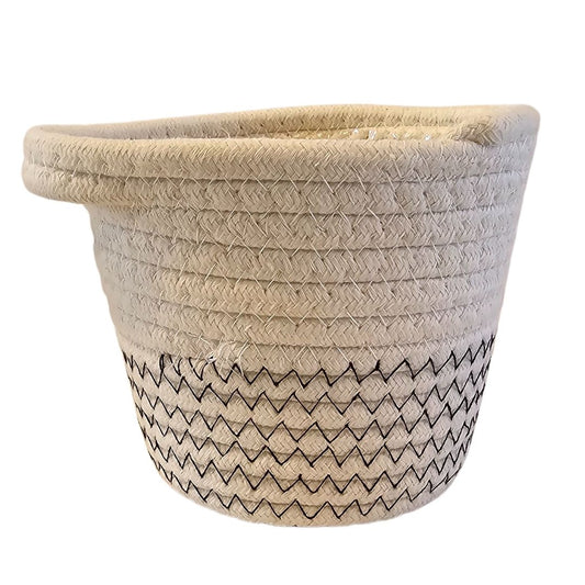 Textured Rattan Planter | Rattan Planter| Hello Plants