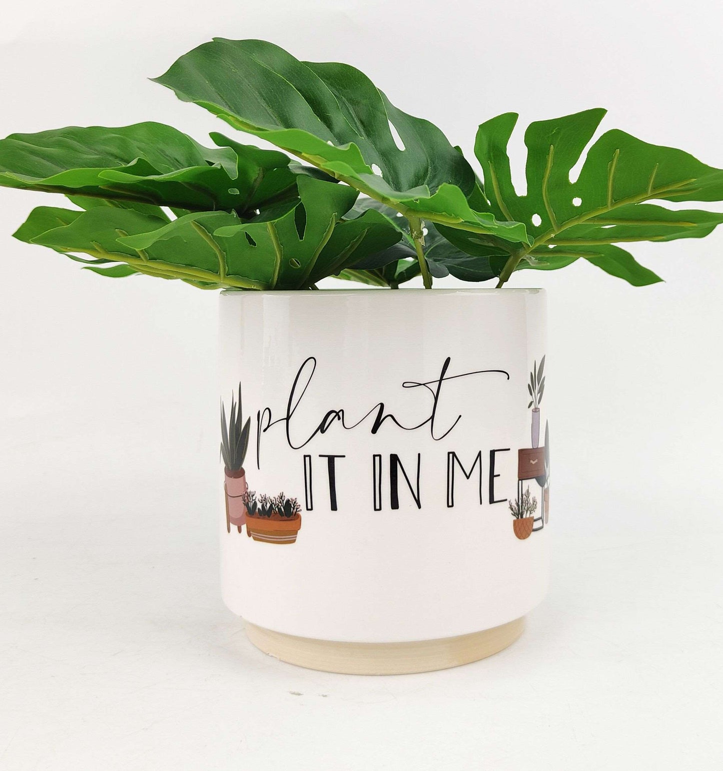 Printed Planters | Ceramic Glossy Planter | Hello Plants